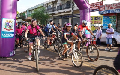 2º Pedal da Mulher reúne centenas de participantes e reforça mensagem de respeito e igualdade em Sarandi
